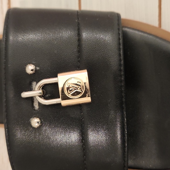 Louis Vuitton Lock Sandals - Authentic - RARE - Picture 6 of 10